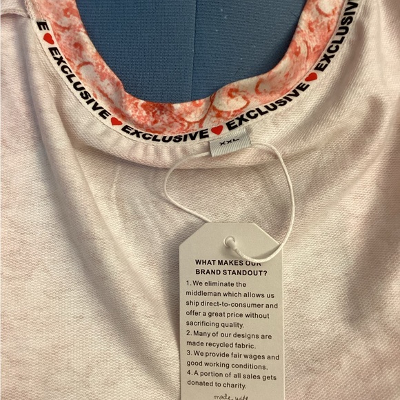 NWT ExclusiveLMSM XXL Tiered Cotton Boho Dress - Picture 8 of 9